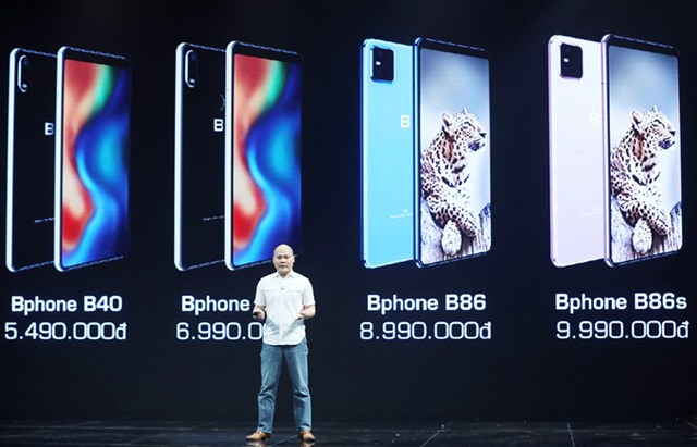 Bốn chiếc Bphone mới được ra mắt trong sự kiện th&aacute;ng 5 năm nay.