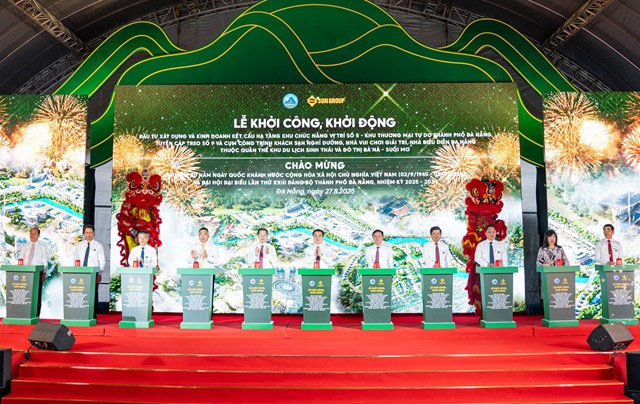 Lễ khởi động Dự án đầu tư xây dựng và kinh doanh kết cấu hạ tầng khu chức năng vị trí số 5 thuộc Khu thương mại tự do thành phố Đà Nẵng - Ảnh: VGP/Nhật Anh