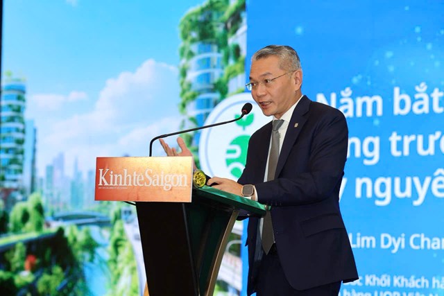 &Ocirc;ng Lim Dyi Chang, Gi&aacute;m đốc Khối kh&aacute;ch h&agrave;ng doanh nghiệp, Ng&acirc;n h&agrave;ng UOB Việt Nam, ph&aacute;t biểu tại diễn đ&agrave;n - Ảnh: VGP/Hồng Đức &nbsp;