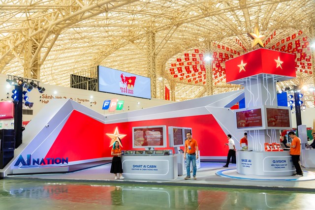 Gian hàng với chủ đề “AI Nation – Quốc gia AI” của FPT