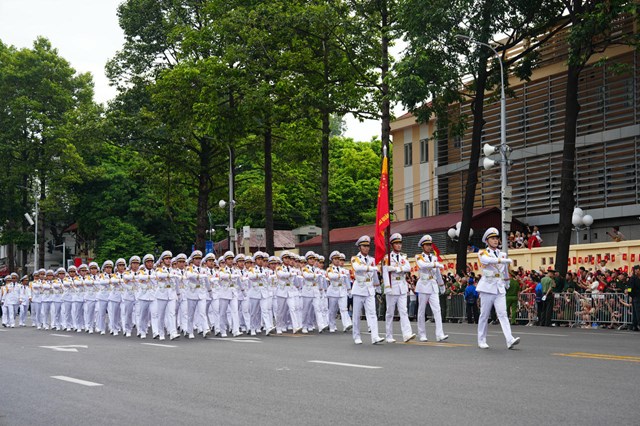 M&#227;n nh&#227;n với h&#236;nh ảnh c&#225;c khối đi bộ tại Tổng duyệt Lễ kỷ niệm, diễu binh, diễu h&#224;nh Quốc kh&#225;nh 2-9 - Ảnh 8