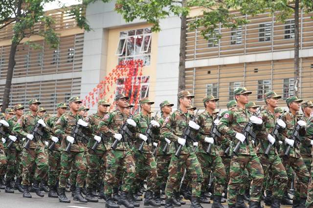M&#227;n nh&#227;n với h&#236;nh ảnh c&#225;c khối đi bộ tại Tổng duyệt Lễ kỷ niệm, diễu binh, diễu h&#224;nh Quốc kh&#225;nh 2-9 - Ảnh 17