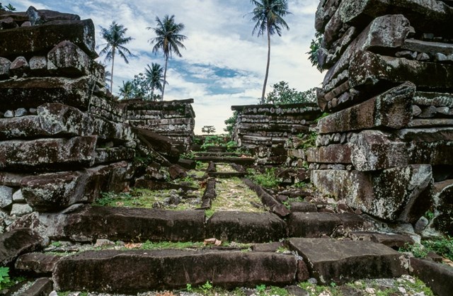 T&agrave;n t&iacute;ch của th&agrave;nh phố Nan Madol tr&ecirc;n đảo Pohnpei, Micronesia.&nbsp;(Ảnh: Getty Images)