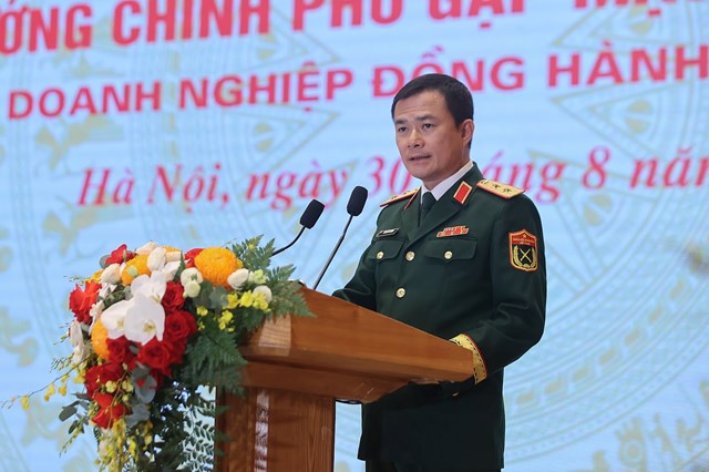 Chủ tịch ki&ecirc;m Tổng Gi&aacute;m đốc Viettel ph&aacute;t biểu - Ảnh: VGP/Nhật Bắc