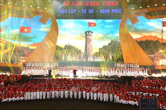 H&igrave;nh ảnh tại chương tr&igrave;nh. Ảnh: TTXVN