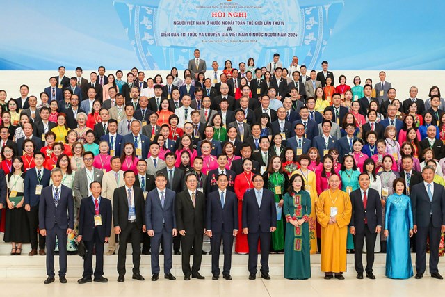 Kiều b&agrave;o dự Hội nghị NVNƠNN to&agrave;n thế giới lần thứ 4 v&agrave; Diễn đ&agrave;n tr&iacute; thức v&agrave; chuy&ecirc;n gia VNƠNN năm 2024. (Ảnh: Dương Ti&ecirc;u)