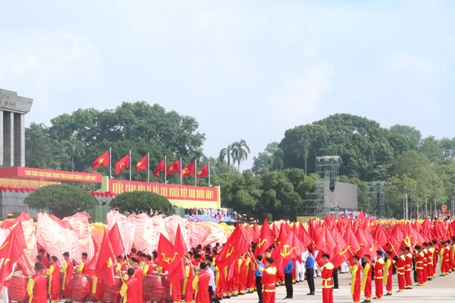 Trang trọng Lễ kỷ niệm, diễu binh, diễu h&#224;nh 80 năm C&#225;ch mạng th&#225;ng T&#225;m v&#224; Quốc kh&#225;nh 2/9 - Ảnh 14