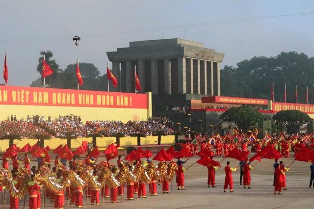 Trang trọng Lễ kỷ niệm, diễu binh, diễu h&#224;nh 80 năm C&#225;ch mạng th&#225;ng T&#225;m v&#224; Quốc kh&#225;nh 2/9 - Ảnh 13