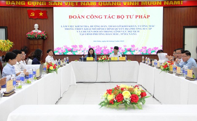Thứ trưởng Nguyễn Thanh Tịnh kiểm tra, th&#225;o gỡ kh&#243; khăn trong lĩnh vực hộ tịch tại Đ&#224; Nẵng - Ảnh 12