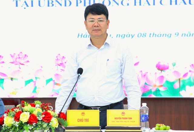 Thứ trưởng Nguyễn Thanh Tịnh kiểm tra, th&#225;o gỡ kh&#243; khăn trong lĩnh vực hộ tịch tại Đ&#224; Nẵng - Ảnh 16