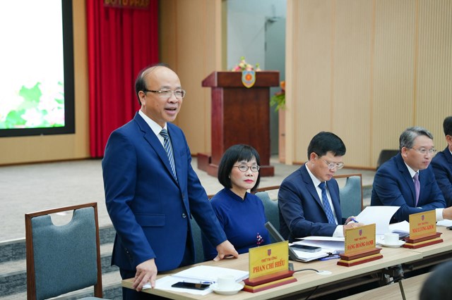 Thứ trưởng Phan Ch&iacute; Hiếu b&agrave;y tỏ x&uacute;c động khi được trở lại &ldquo;ng&ocirc;i nh&agrave; Tư ph&aacute;p&rdquo;.