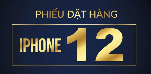Phiếu đặt h&agrave;ng iPhone 12 của một hệ thống di động.