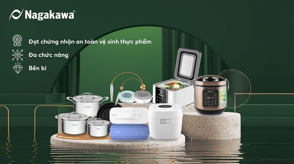 Bộ sản phẩm &ldquo;Gia dụng v&igrave; sức khỏe&rdquo; Nagakawa sẽ được giới thiệu tại sự kiện ra mắt trong ng&agrave;y 19.09 tới đ&acirc;y