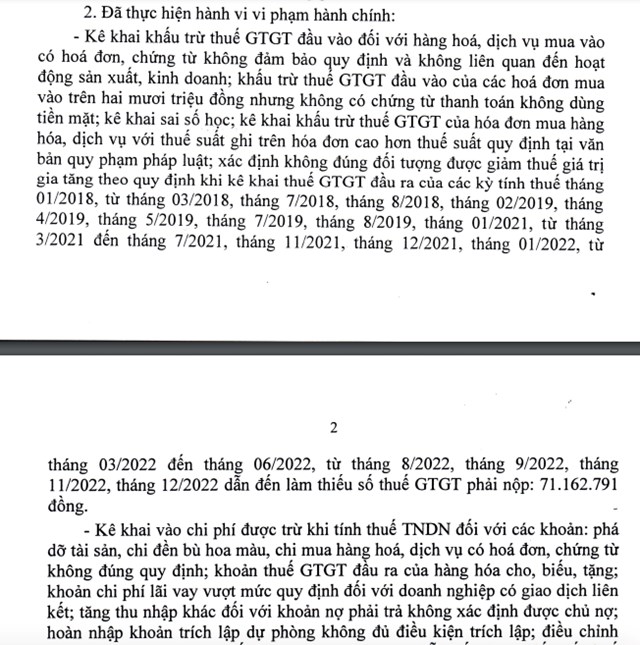 C&#244;ng ty Kho&#225;ng sản Quảng Nam (MIC) bị xử phạt, truy thu v&#224; chậm nộp thuế hơn 1,4 tỷ đồng - Ảnh 1