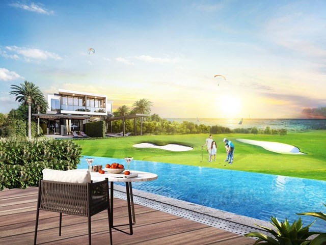 PGA Golf Villas có t&acirc;̀m nhìn hướng bi&ecirc;̉n cũng là m&ocirc;̣t trong những lựa chọn thu hút sự chú ý của nhà đ&acirc;̀u tư khắp cả nước trong thời gian qua. Ảnh ph&ocirc;́i cảnh. &nbsp;