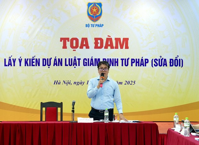 &Ocirc;ng L&ecirc; Anh Tu&acirc;́n, Phó Cục trưởng Cục B&ocirc;̉ trợ tư pháp phát bi&ecirc;̉u khai mạc
