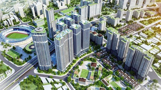 Ph&aacute;t triển c&aacute;c đại đ&ocirc; thị mới sẽ gi&uacute;p gi&atilde;n d&acirc;n cho nội đ&ocirc; TP H&agrave; Nội. Ảnh minh họa - D&acirc;n tr&iacute;.