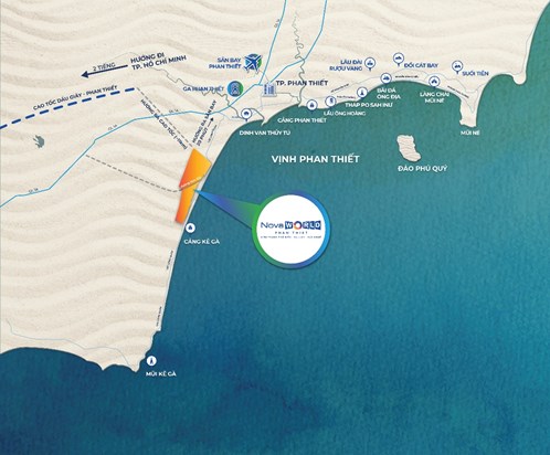 NovaWorld Phan Thiet &ndash; Si&ecirc;u th&agrave;nh phố Biển &ndash; Du lịch &ndash; Sức khỏe c&oacute; vị tr&iacute; v&agrave;ng khi kết nối thuận tiện đến Cao tốc Dầu Gi&acirc;y &ndash; Phan Thiết v&agrave; s&acirc;n bay Phan Thiết&nbsp;