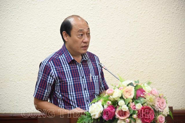 Đại di&ecirc;̣n Cục Hộ tịch, quốc tịch, chứng thực, Bộ Tư ph&aacute;p ph&aacute;t biểu tại buổi lễ &nbsp;