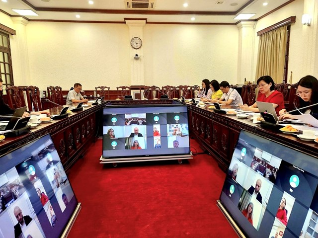 Tổ chức trao đổi trực tuyến về &quot;Chuyển đổi số trong lĩnh vực c&#244;ng chứng v&#224; x&#226;y dựng CSDL c&#244;ng chứng&quot; - Ảnh 1