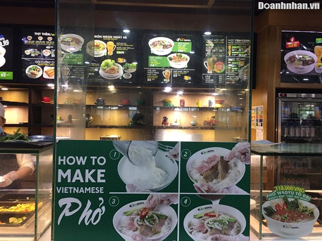 Chuỗi nhà hàng phở Big Bowl tại sân bay Tân Sân Nhất. Ảnh: Doanhnhan.vn