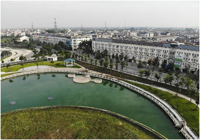 Một g&oacute;c C&ocirc;ng vi&ecirc;n &Acirc;m nhạc tại Dự &aacute;n Sol Lake Villa.