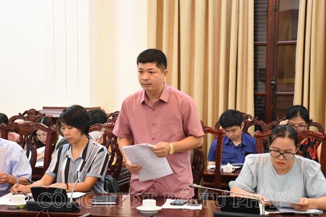 Họp Tổ c&#244;ng t&#225;c g&#243;p &#253; dự thảo B&#225;o c&#225;o kết quả r&#224; so&#225;t văn bản quy phạm ph&#225;p luật - Ảnh 3