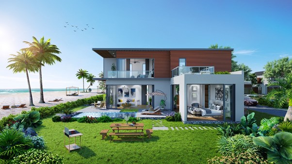 Mẫu biệt thự biển thuộc NovaWorld Ho Tram với thiết kế mở gắn kết con người với thi&ecirc;n nhi&ecirc;n.