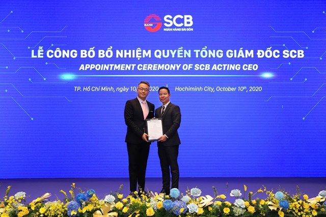 &Ocirc;ng Jeremy Chen nhận quyết định bổ nhiệm Quyền Tổng Gi&aacute;m đốc SCB.