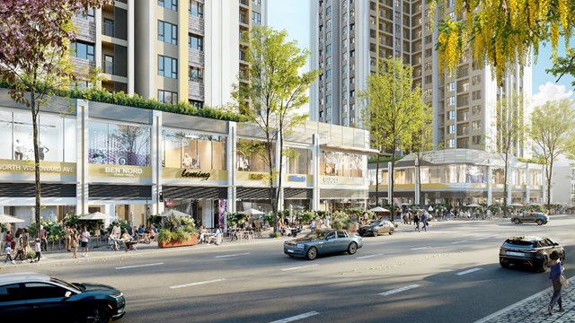 B&ecirc;n cạnh c&ocirc;ng vi&ecirc;n Hyde Park, những tuyến phố thương mại sầm uất sẽ h&igrave;nh th&agrave;nh tại Sun Riverpolis &nbsp;