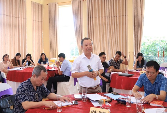 Đồng ch&iacute; Ho&agrave;ng Văn Long, Ph&oacute; Vụ trưởng Vụ 8 ph&aacute;t biểu tại Hội thảo