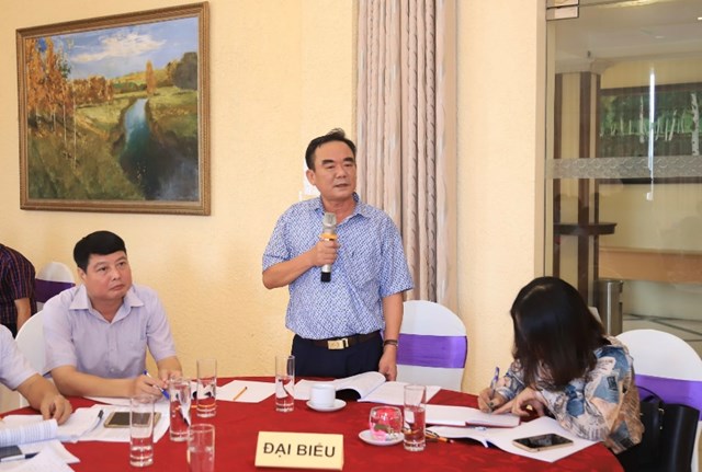 Đồng ch&iacute; Nguyễn Quang Huy, đại diện C11 Bộ C&ocirc;ng an ph&aacute;t biểu tại Hội thảo