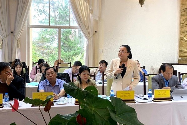 Hội nghị giao ban c&#225;c Sở Tư ph&#225;p khu vực ph&#237;a Nam 9 th&#225;ng đầu năm 2022 - Ảnh 1