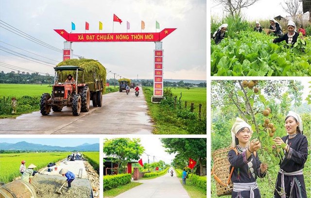 Thông qua các Chương trình Mục tiêu quốc gia về xây dựng nông thôn mới, giảm nghèo bền vững hay các phong trào: “Cả nước chung tay xây dựng nông thôn mới”..., sức mạnh của khối đại đoàn kết toàn dân tộc tiếp tục được khơi dậy, thể hiện rõ phương châm “Dân biết, dân bàn, dân làm, dân kiểm tra, dân giám sát, dân thụ hưởng”. (Ảnh minh họa: sav.gov.vn).