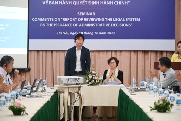 &Ocirc;ng Watanabe Yoshitaka, chuy&ecirc;n gia dự &aacute;n JICA&nbsp;ph&aacute;t biểu&nbsp;tại Hội thảo&nbsp;(Ảnh: L&ecirc; Huy)