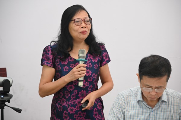 Nguy&ecirc;n Vụ trưởng Vụ Ph&aacute;p luật h&igrave;nh sự - h&agrave;nh ch&iacute;nh&nbsp;Nguyễn Thị Kim Thoa&nbsp;tr&igrave;nh b&agrave;y tham luận tại Hội thảo&nbsp;(Ảnh: L&ecirc; Huy)