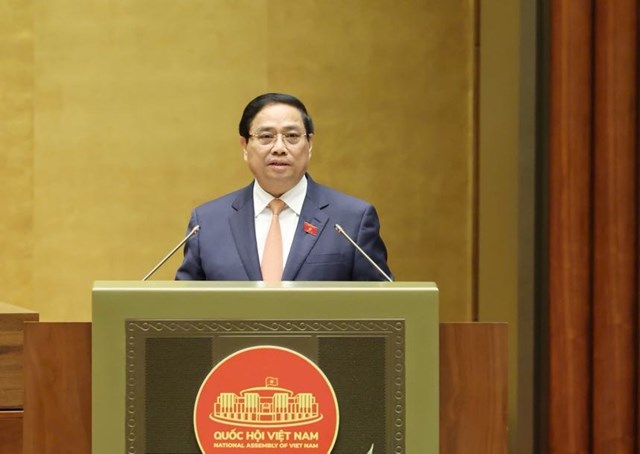 Thủ tướng cho biết, nhiệm vụ, giải ph&aacute;p từ nay đến cuối năm l&agrave;: Thực hiện hiệu quả c&aacute;c Nghị quyết của Bộ Ch&iacute;nh trị, Quốc hội v&agrave; Ch&iacute;nh phủ. Tập trung th&uacute;c đẩy tăng trưởng tr&ecirc;n 8% gắn với giữ vững ổn định kinh tế vĩ m&ocirc; - Ảnh: VGP/Nhật Bắc