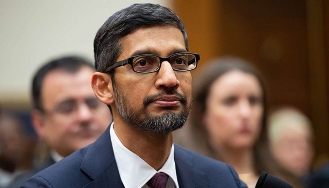 Tổng gi&aacute;m đốc (CEO) Sundar Pichai của Alphabet, c&ocirc;ng ty mẹ của Google