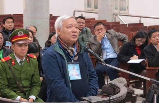 Nguy&ecirc;n chủ tịch Hội đồng quản trị GPBank Tạ B&aacute; Long trong một vụ &aacute;n trước đ&oacute;
