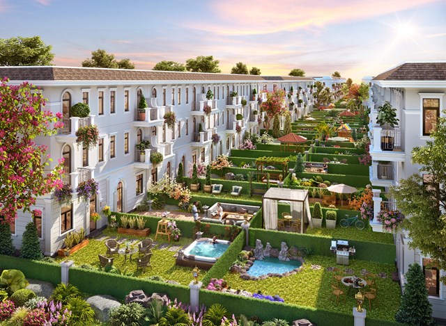 D&ograve;ng sản phẩm nh&agrave; phố diện t&iacute;ch lớn của Aqua City được thiết kế tối ưu mảng xanh cho gia chủ