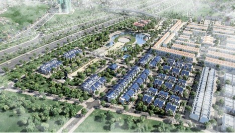 Phối cảnh tổng thể dự &aacute;n Sol Lake Villa