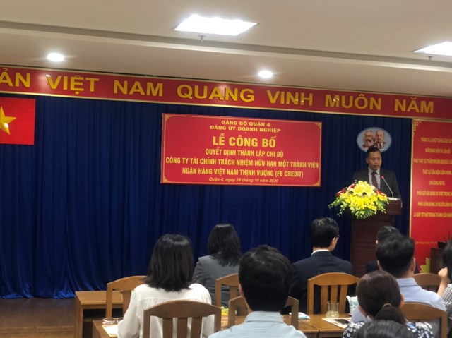 C&#244;ng bố quyết định th&#224;nh lập Chi bộ C&#244;ng ty T&#224;i ch&#237;nh TNHH MTV Ng&#226;n h&#224;ng Việt Nam Thịnh Vượng (FE Credit) - Ảnh 1