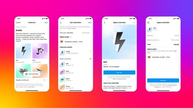Cập nhật mới của Instagram sẽ cho ph&eacute;p người sở hữu NFT mua b&aacute;n, trao đổi c&aacute;c vật phẩm ảo m&igrave;nh sở hữu.