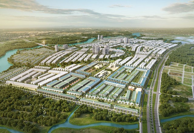 Phối cảnh tổng thể dự &aacute;n T&amp;T City Millennia tại Long An với quy m&ocirc; 267ha. &nbsp;