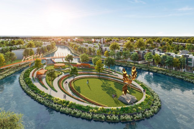 Kh&ocirc;ng gian sống sinh th&aacute;i giao h&ograve;a với lối quy hoạch cảnh quan &ldquo;vị nh&acirc;n sinh&rdquo; tại Aqua City