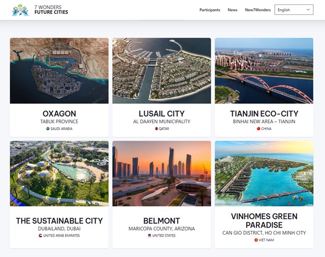 C&aacute;c đề cử &ldquo;Kỳ quan Đ&ocirc; thị Tương lai&rdquo; đến ng&agrave;y 4/11/2025 &nbsp;