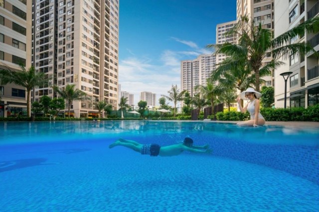 Sống chất resort ngay trước thềm nh&agrave; với hệ thống tiện &iacute;ch nội khu v&agrave; ngoại khu khổng lồ &nbsp;