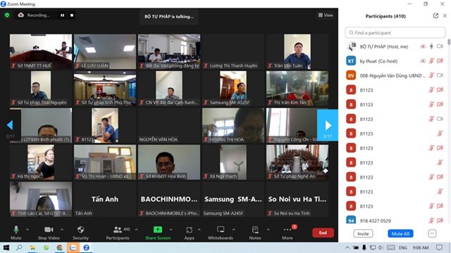 &nbsp;Hội nghị trực tuyến thu h&uacute;t sự quan t&acirc;m của hơn 400 đại biểu tham dự trực tuyến qua Zoom&nbsp; &nbsp;
