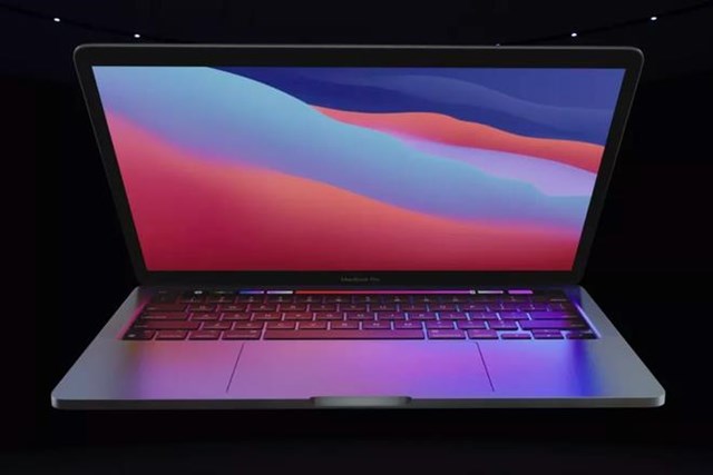 MacBook Pro 13 inch với chip M1 c&oacute; thiết kế kh&ocirc;ng đổi so với phi&ecirc;n bản trước.