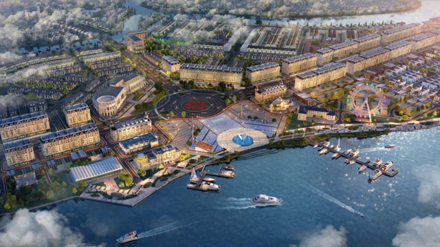Tổ hợp quảng trường - bến du thuyền Aqua Marina kiến tạo bản sắc v&agrave; gia tăng gi&aacute; trị cho Aqua City